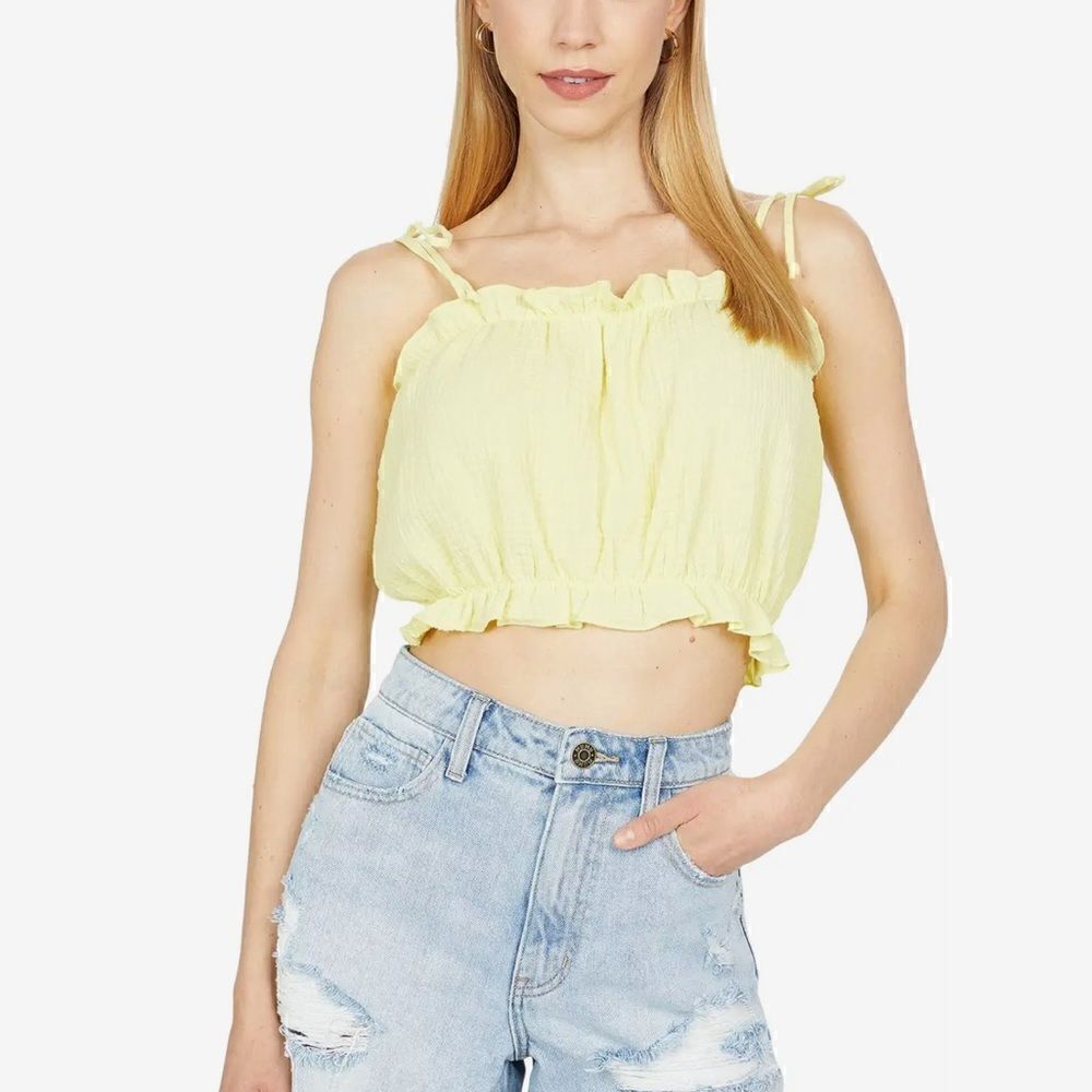NEW Show Me Your Mumu Yellow Tank Top Women’s XL